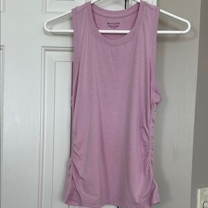 Athleta Women's Small Light Pink With Ease Cinch Tank EUC